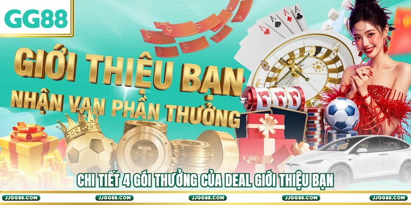 Chi tiết 4 gói thưởng của deal Giới thiệu bạn